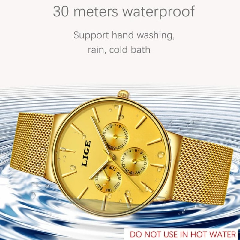 LIGE 6898  Luxury SWISH Watch